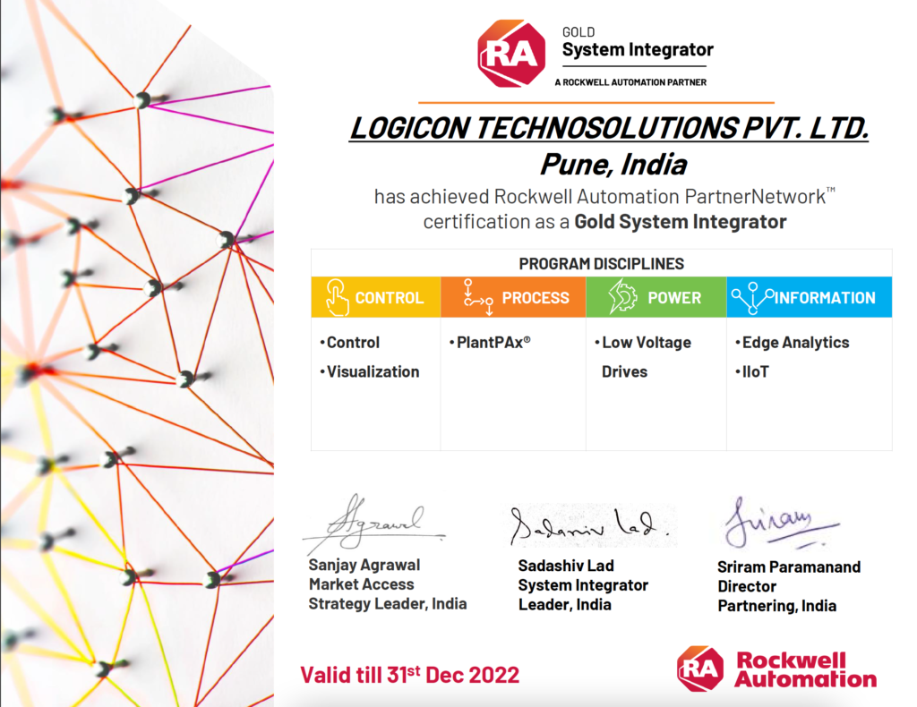 Logicon Technosolutions - Rockwell Automation Gold System Integrator